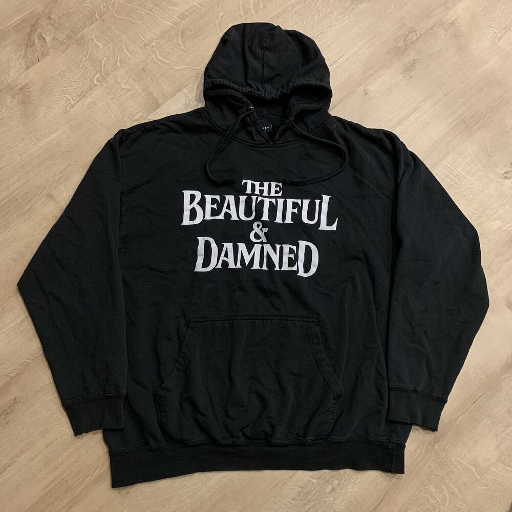 G-Eazy Hoodie Men's XL Black Sweatshirt The Beautiful & Damned Skull Tour Album